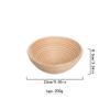 Cesto per la Fermentazione del Pane Rustico in Stile Europeo - Utensili da Cottura e Conservazione Intrecciati in Rattan Vietnamita