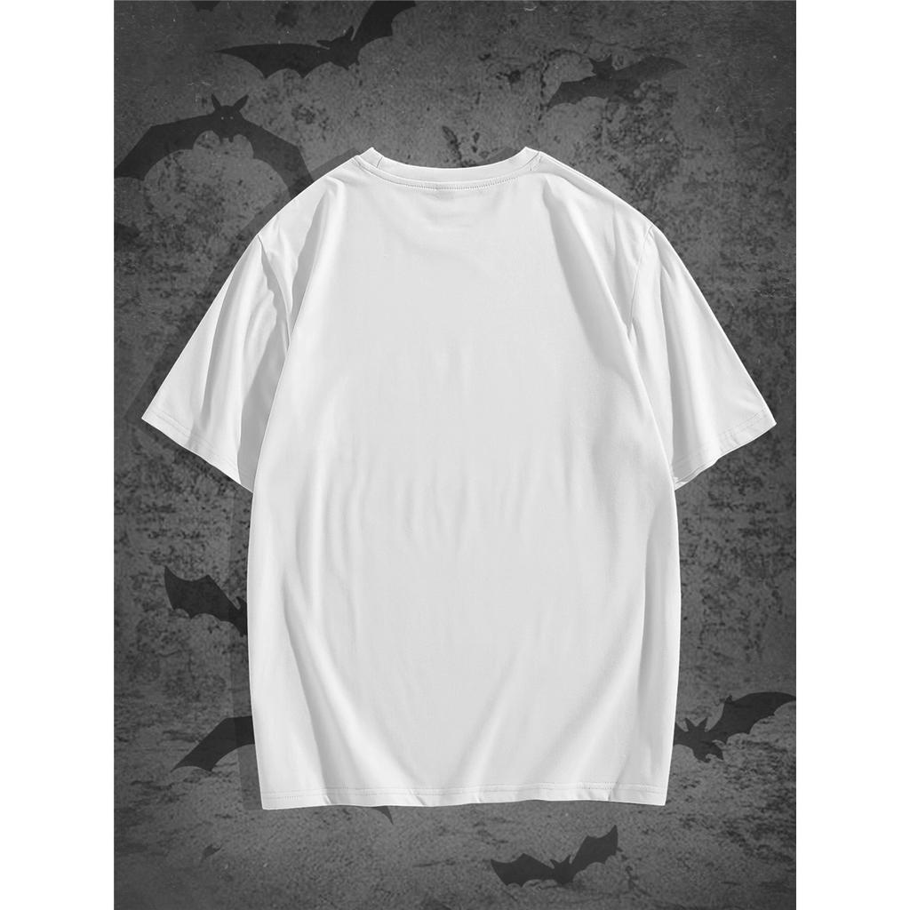 Dark Fantasy Map Print Short Sleeve T-Shirt for Men Fabric Casual Tee with Crew Neck Breathable, Slight Stretch Material for Summer Style