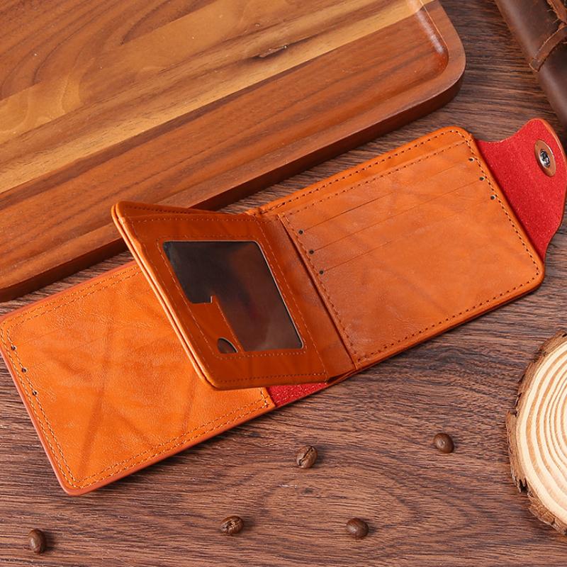 Pánské peněženky se vzorem 100 amerických dolarůPeněženka Pánská Kožená Walet Držák na fotografie a kartyMódní Velkokapacitní Peněženka Kapsa Taška