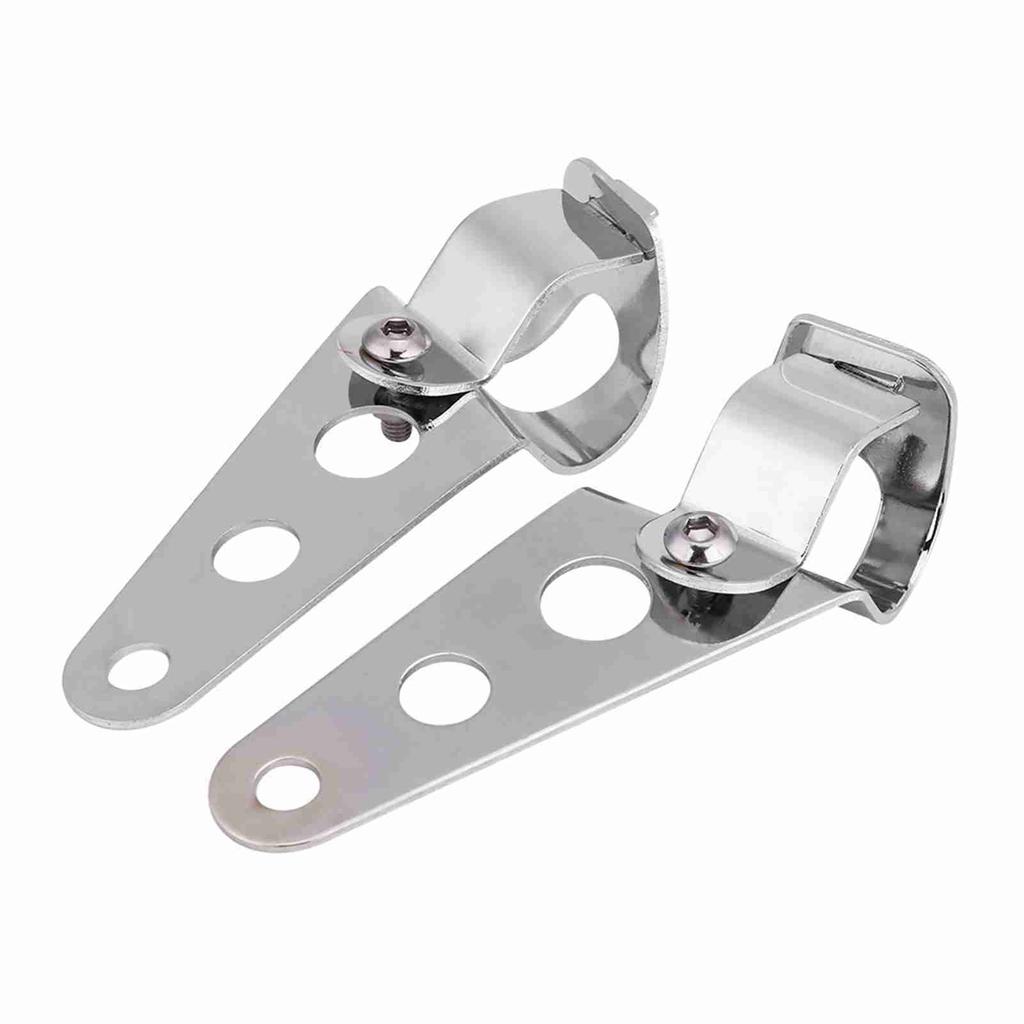 2pcs Motorcycle Headlight Mount Brackets Fork Racer 28mm-34mm Fit for (Black)