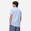 Li-Ning Camiseta Masculina Manga Curta Gola Redonda Cor Pura Tops Azul-Céu AHST187-10