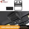 2x Roof Reading Light Lamp Sticker ABS Carbon Fiber Trim For Ford Mustang 24 25
