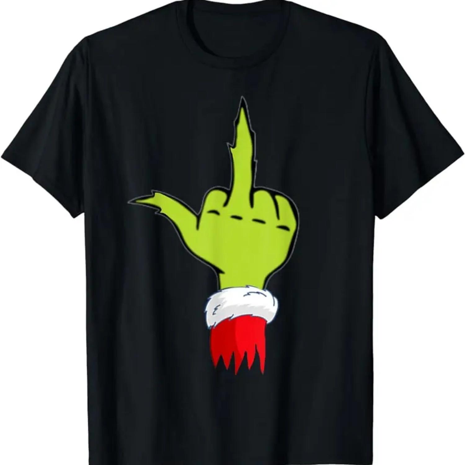 

2025 new model Mischievous Holiday Cheer Anti-Christmas T-Shirt with A Funny & Naughty Twist Graphic Custom Printed Women Men T- S чёрный