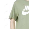 Nike T Shirts Men's Green Crew Neck Moderate Straight Fit DX1986-017