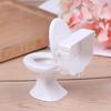 Playing House Dollhouse Furniture White Closestool Model Miniature Toilet Doll Accessories