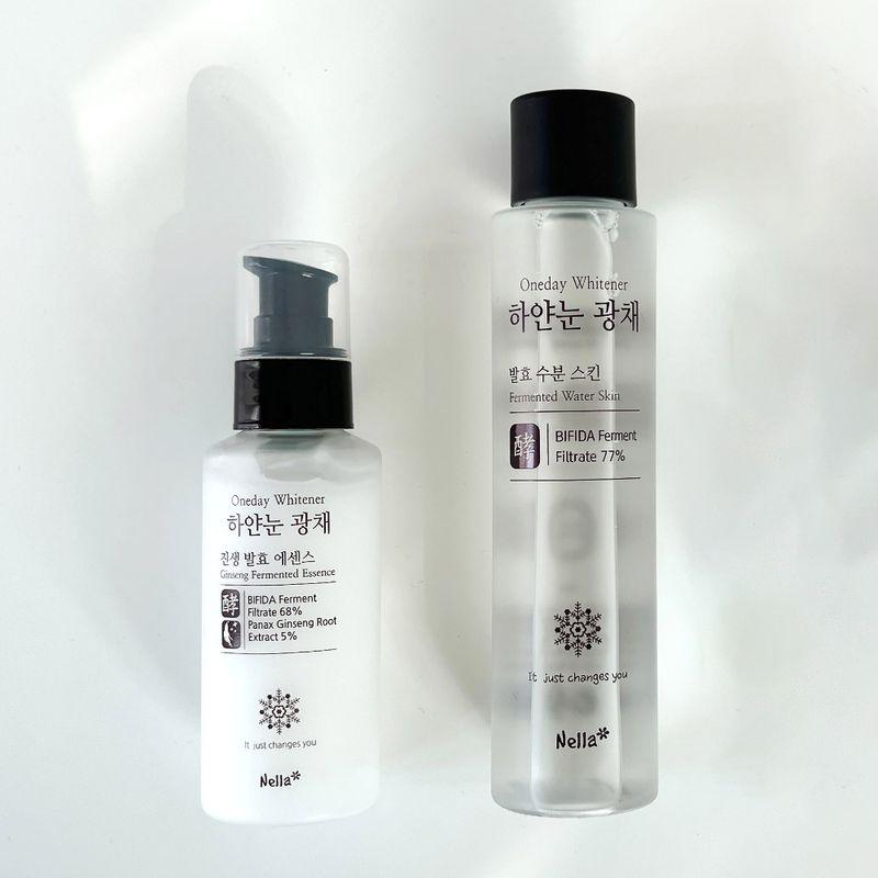 White Snow Radiance Fermented Moisture Skin + Essence 2-Set Basic Skincare