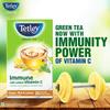 Tetley Green Tea Immune 25 Tea Bags, Vitamin C with Ginger Mint Lemon, Decaf Antioxidant Herbal Blend for Hydration and Daily Wellness
