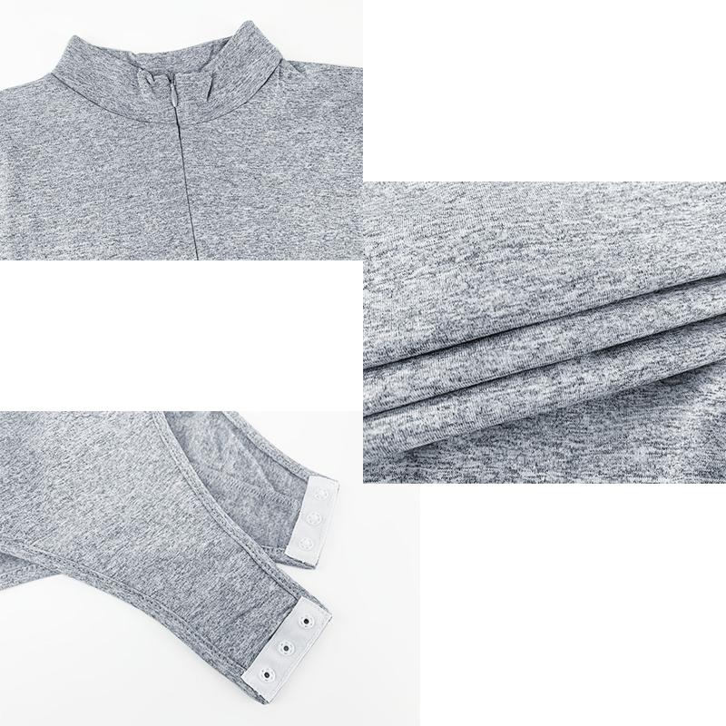 Bottoming Shirt Women's Fashionable Velvet Long-sleeved Zipper Bodysuit for Women