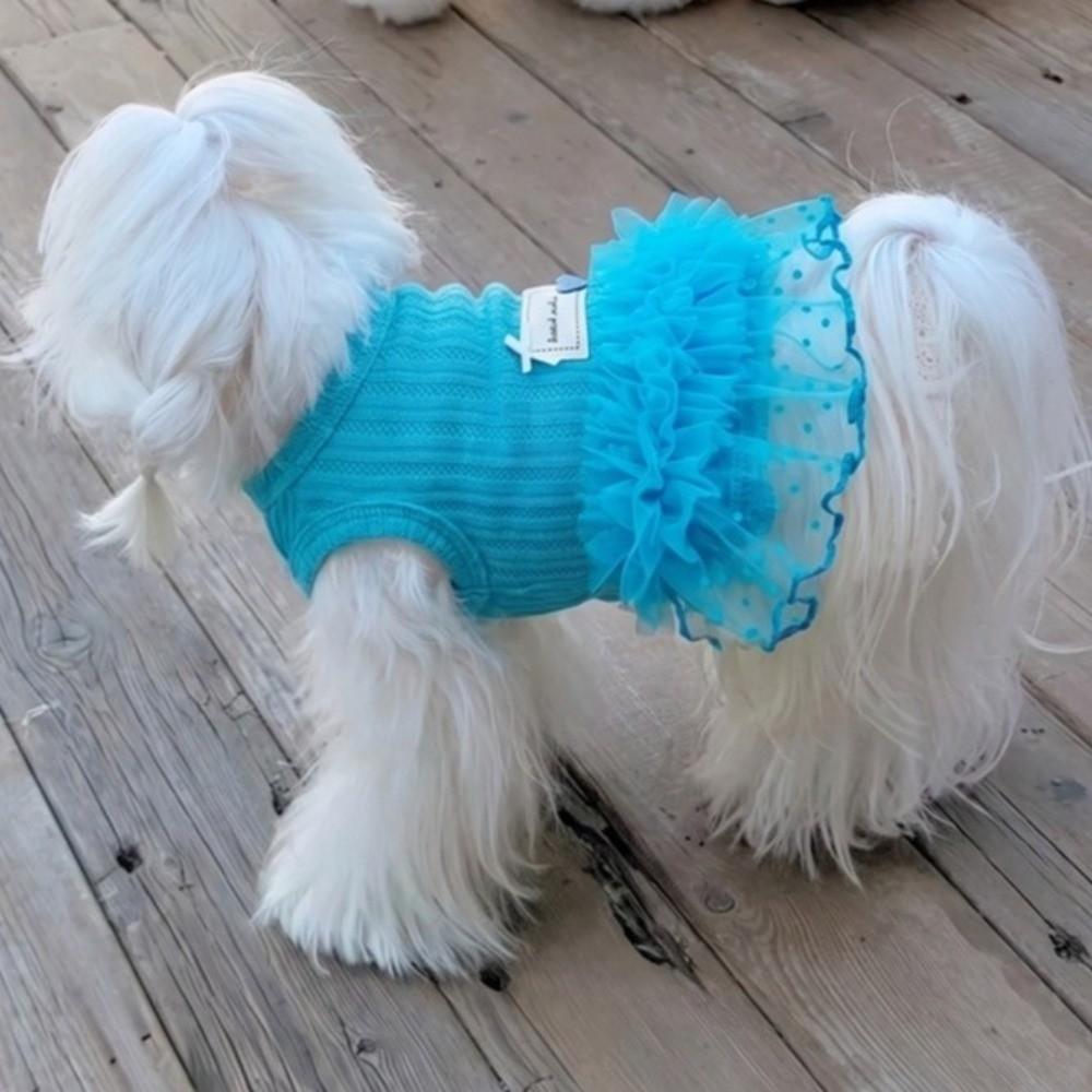 Comfortable Puppy Princess Dress Breathable Thin Puppy Fairy Skirt Dog Summer Clothes Party