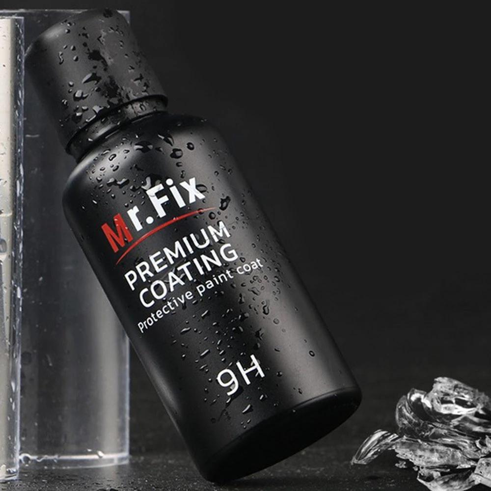 Zestaw powłok ceramicznych do samochodów 2 szt. 30 ml ulepszony zestaw 9H do polerowania ciekłokrystalicznego o wysokiej gęstości, superhydrofobowe narzędzia do powlekania szkła samochodowego