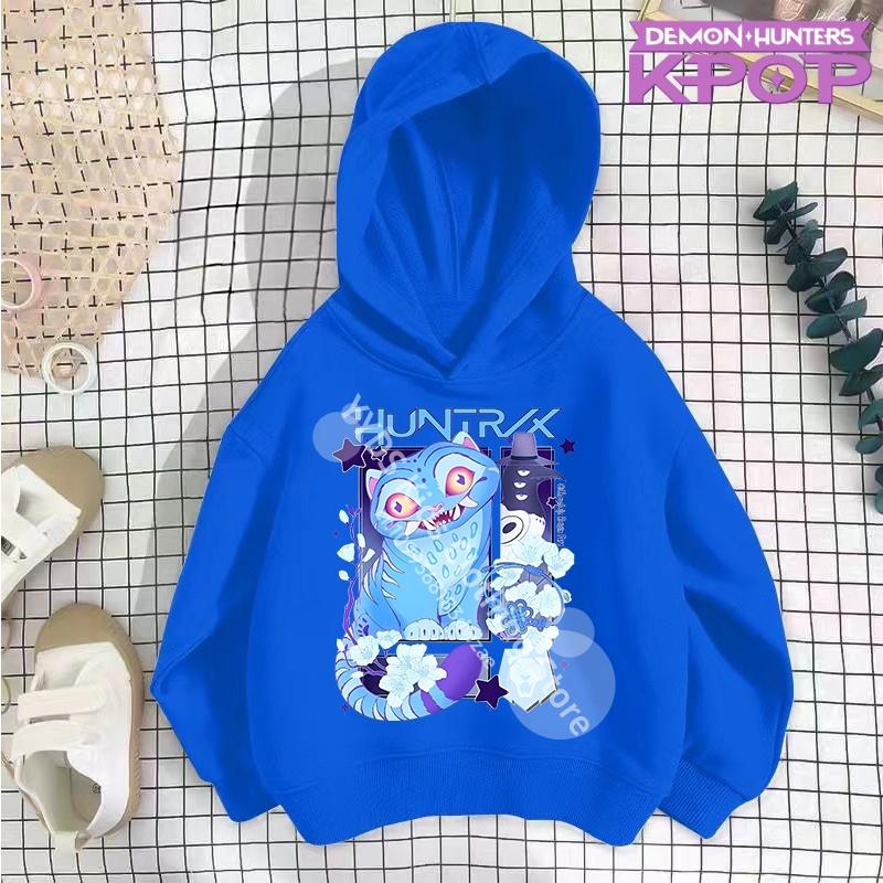 KPop Demon Hunters Hoodie Fashion Rumi Sweatshirt Pullover Cute Long Sleeve Autumn Boys Girls Cartoon Y2K Hoody Sportswear