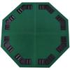1.2m/48 Inches Foldable Poker Table Top 8 Players Blackjack Tables Chip Trays