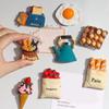 3D Simulation Food Refrigerator Sticker Mini Fun Knife Magnetic Refrigerator Magnets Fried Egg Home Decoration Neodymium Magnets