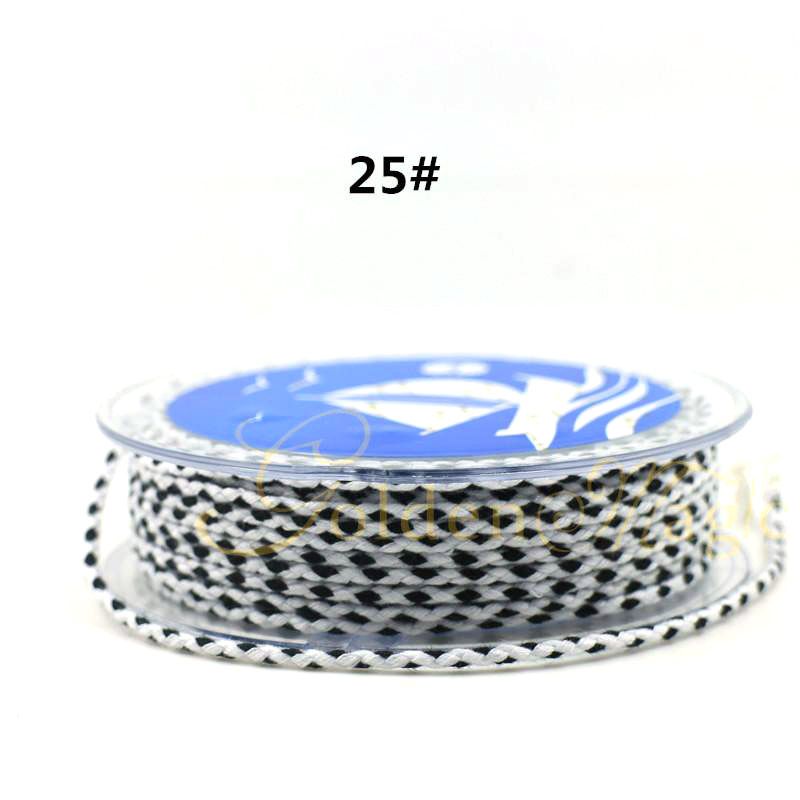 Colorful Carrying Strap Braided Rope Hand-Made Cotton Threads Handcraft Braiding Rope Braided Rope Bracelet Braiding Thread Crafts Tassel DIY Material