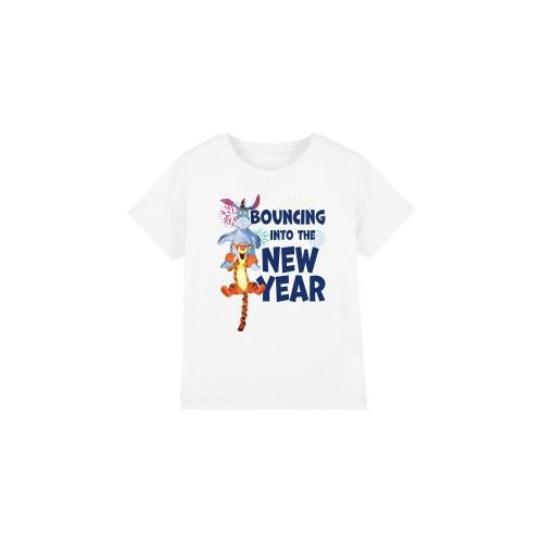Winnie the Pooh Childrens/Kids Bouncing Into The New Year T-Shirt