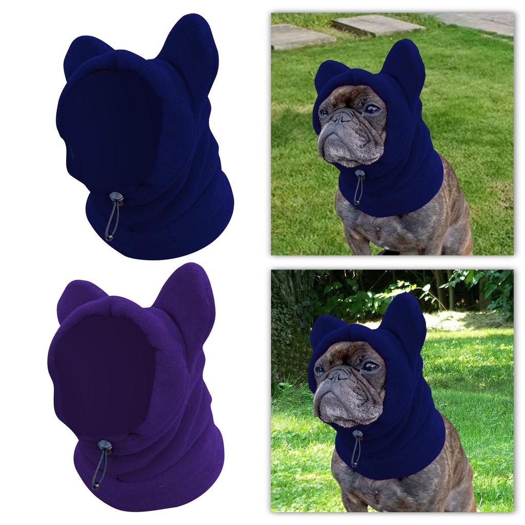 Dog Hood Warm Hat Fleece Thickened Soft Winter Pet Hat Neck Warmer Scarf for Puppy Kitten Small, Medium, Large Dogs Cat Camping