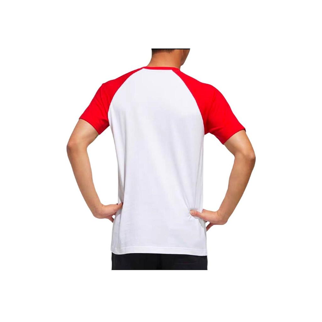 Adidas Neo M Ce Casual Genser Bomull Kortermet T-skjorte Herre Topper Hvit Rød DW7918