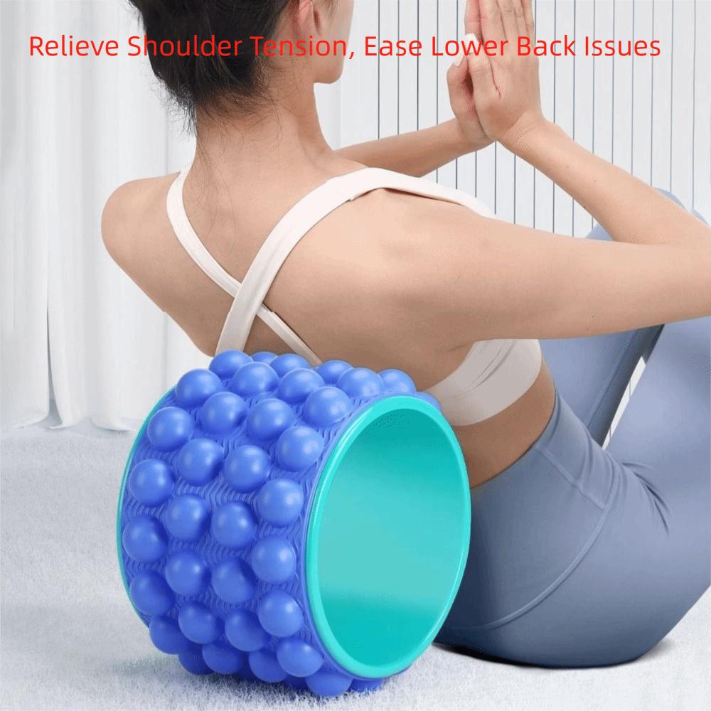 Portable Back Roller Deep Tissue Massage Trigger Point Roller Yoga Wheel  Yoga Exercise