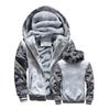 Winter Jacket Men Warm Coat Thick Fleece Male Zipper Hooded Jackets Casual Hooded Sportswear Outerwear Long Sleeves Sports Hoody