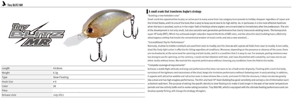 OSP Blitz Tiny MR 44 mm 6.3 grame Momeală Flotantă Z-08 (1395)