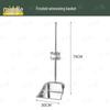Stainless Steel Dustpan and Broom Set