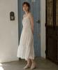 WIOE Boho Floral Cami Tiered Dress_Ivory