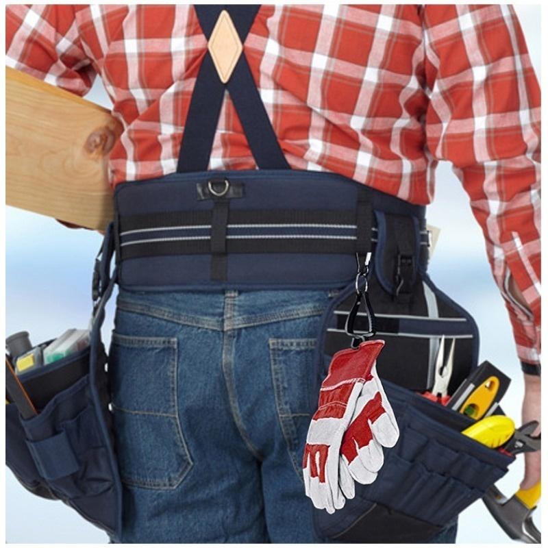 2Pcs Glove Clips With Metal Carabiner Anti-Lost Glove Holders For Work Gloves Outdoor Safety Gear Storage Clips