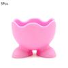 1/2/4Pcs Cute Creative Egg Cup Holder Plastic Eggs Holder with Feet Eggs Separator Boiled Eggs Container Kitchen Accessories