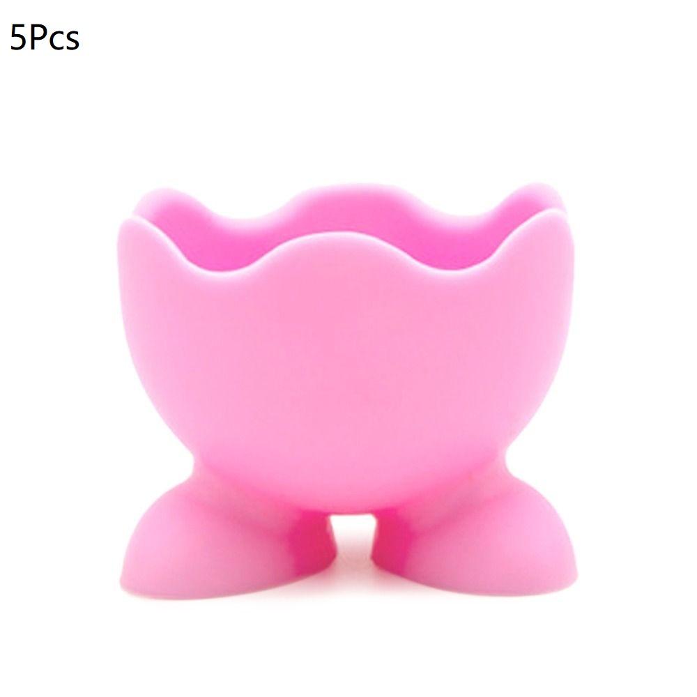 1/2/4Pcs Cute Creative Egg Cup Holder Plastic Eggs Holder with Feet Eggs Separator Boiled Eggs Container Kitchen Accessories