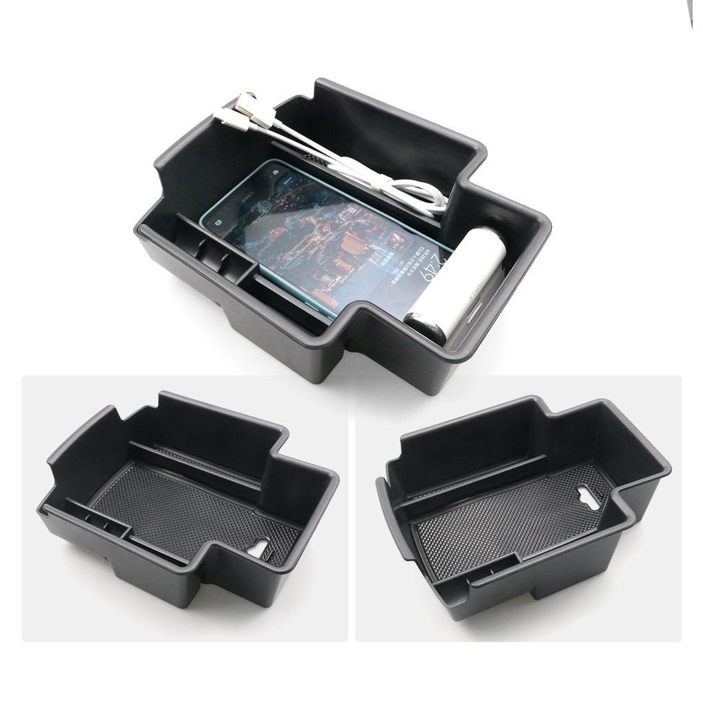 LFOTPP Car Central Storage Box for Korando    2022 Non-slip Rubber Armrest Storage Box Auto Interior