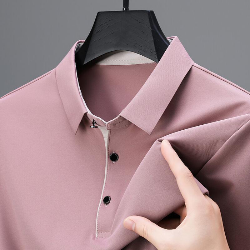 Summer New Men'S Short-Sleeve T-Shirt POLO Shirt Business Casual Fashion Versatile Short-Sleeve Tee For Middle-Aged Men