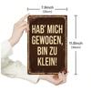Vintage German Quote Metal Wall Art Humorous Office Bar Home Decor Tin Sign