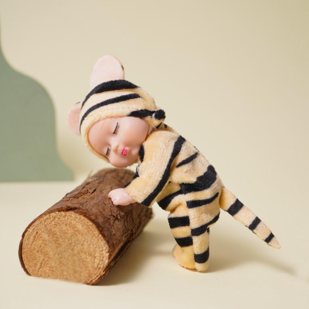 Kawaii Păpuși Reborn de Simulare de 3,5 inch Jucărie Mini Drăguță Păpușă Serie Bebeluș Adormit Jucărie Animal de Desene Animate Pentru Copii Cadou de Ziua de Naștere