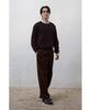 YOUTH Cashmere Asymmetric Neck Knit - Dark Brown
