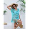 Women Crochet Hollow Tassel Beach Cover Up Sexy Swimsuit Cover