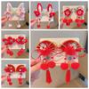 Cute Chinese Style Red Barrettes Hanfu Headwear Ancient Style Hair Clip  Girls