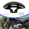Motorcycle Gloss Black Front Fender ABS Mudguard Protector Cover Waterproof For Harley Softail M8 Fatboy FLFBS FLFB 2018 2019-UP