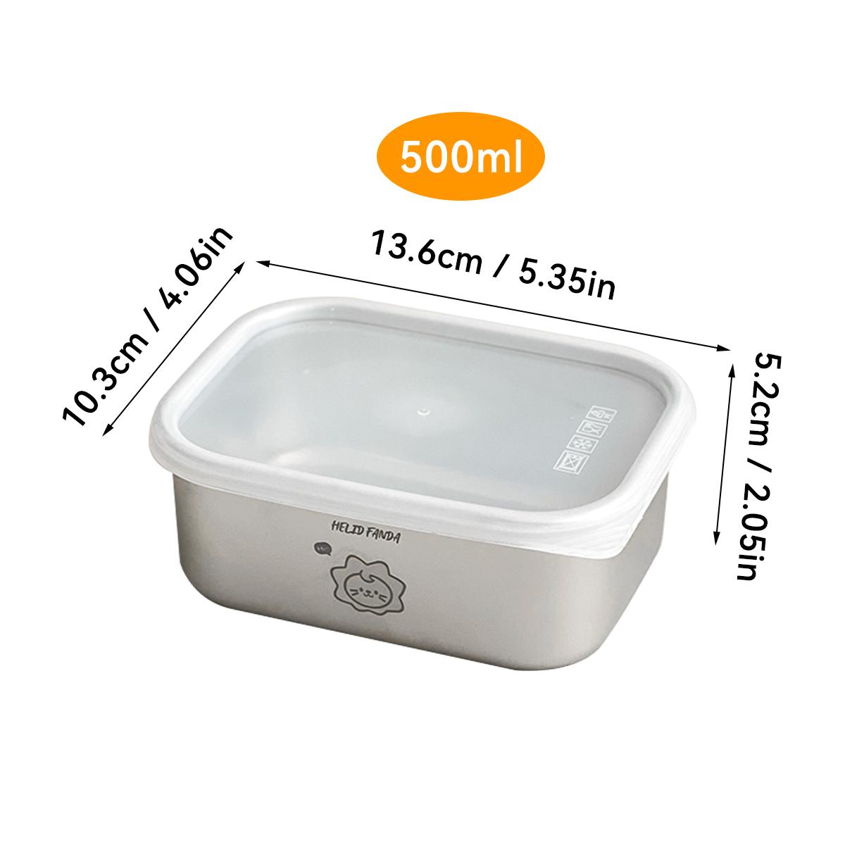 

Контейнеры для пищевых продуктов из нержавеющей стали 304, герметичный контейнер для хранения продуктов в холодильнике, большая вместимость, для кухни