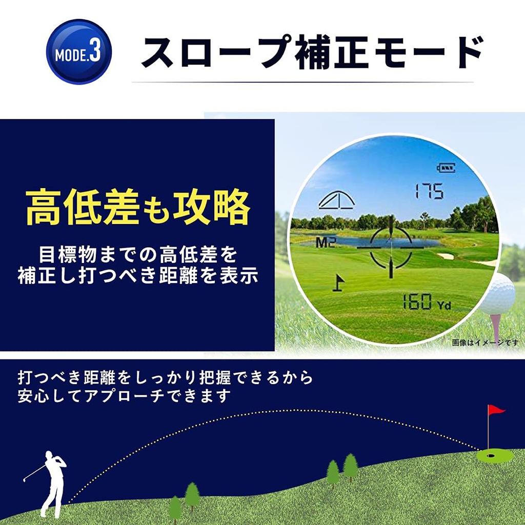 PEAKPULSE Golf Laser Distance Meter Domestic Brand 660yd Compatible IPX5 Waterproof Optical 6x Telephoto Continuous Measurement Slope Correction