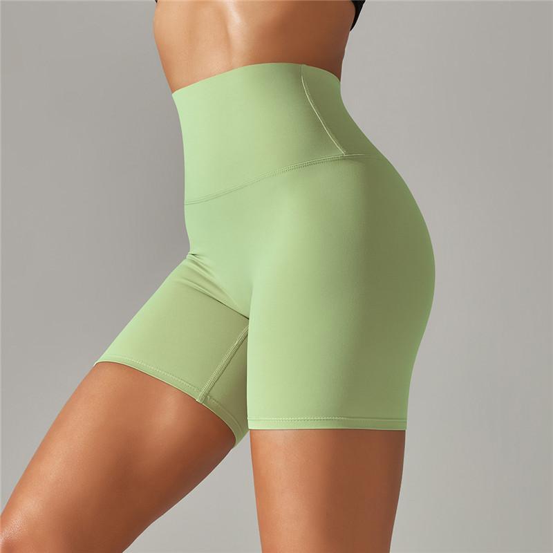 Auroth Sexy Elastic Yoga Shorts Women Biker Sports Shorts High Waist Fitness Workout Shorts