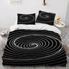 3D Visual Illusion Geometric Duvet Cover Set HD Comforter Cover for Kids Bedding Sets Bedclothes Bedroom Decor