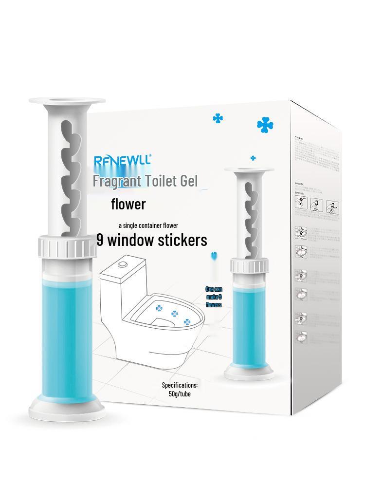 

Little Flower Gel Bowl Cleaner & Deodorizer синий