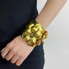 Wide Open Exaggerated Flower Bangle Geometric Women's Wrist Jewelry  Festival Gifts