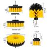 5-Piece Electric Drill Brush Set for Cleaning: Brush Heads, Bristle Brush, Car Wheel Brush