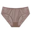 Big Size Lady Summer Sexy Lace Hollow Jacquard Seamless Breathable Triangle Briefs
