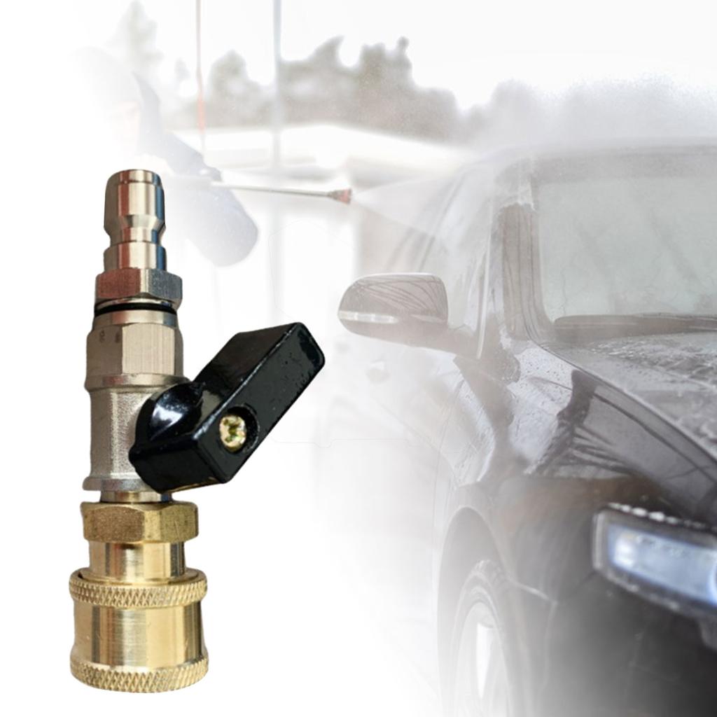 High Pressure Washer Ball Valve Kit Quick Connect Plug Portable Water Flow Switch Sturdy Multiuse for Attachments Hose Switch