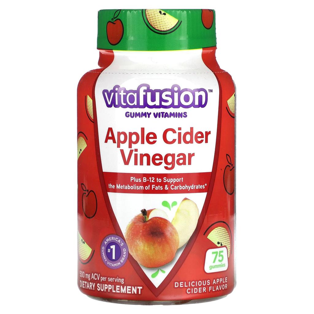 Gummy Jelly Vitamins, Apple Cider Vinegar, 500Mg, 75 Gummies (250Mg per Gummie)