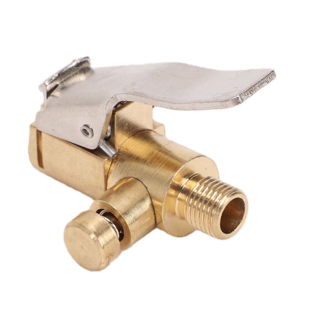 4PCS Tire Inflator Nozzle Adapter Connectors Brass Locking Tire Air Chucks Fit for Schrader Valve