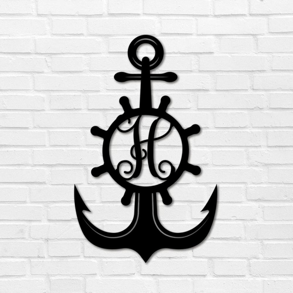 Custom Iron Letter Metal Wall Art Monogram Address Sign Retro Plaque Garage Patio Backyard Garden Decoration 12 Inch