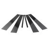 New 6pcs Car Door Window Trim Pillar Posts Gloss Black Decorative Cover For KIA Optima 2011-2015